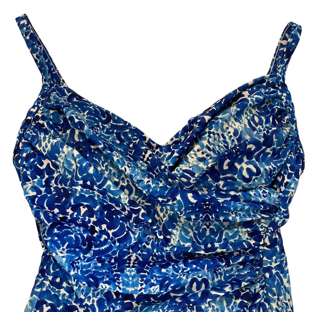 One Piece Swimsuit in Royal Blue & White Size 10 - Picture 3 of 13